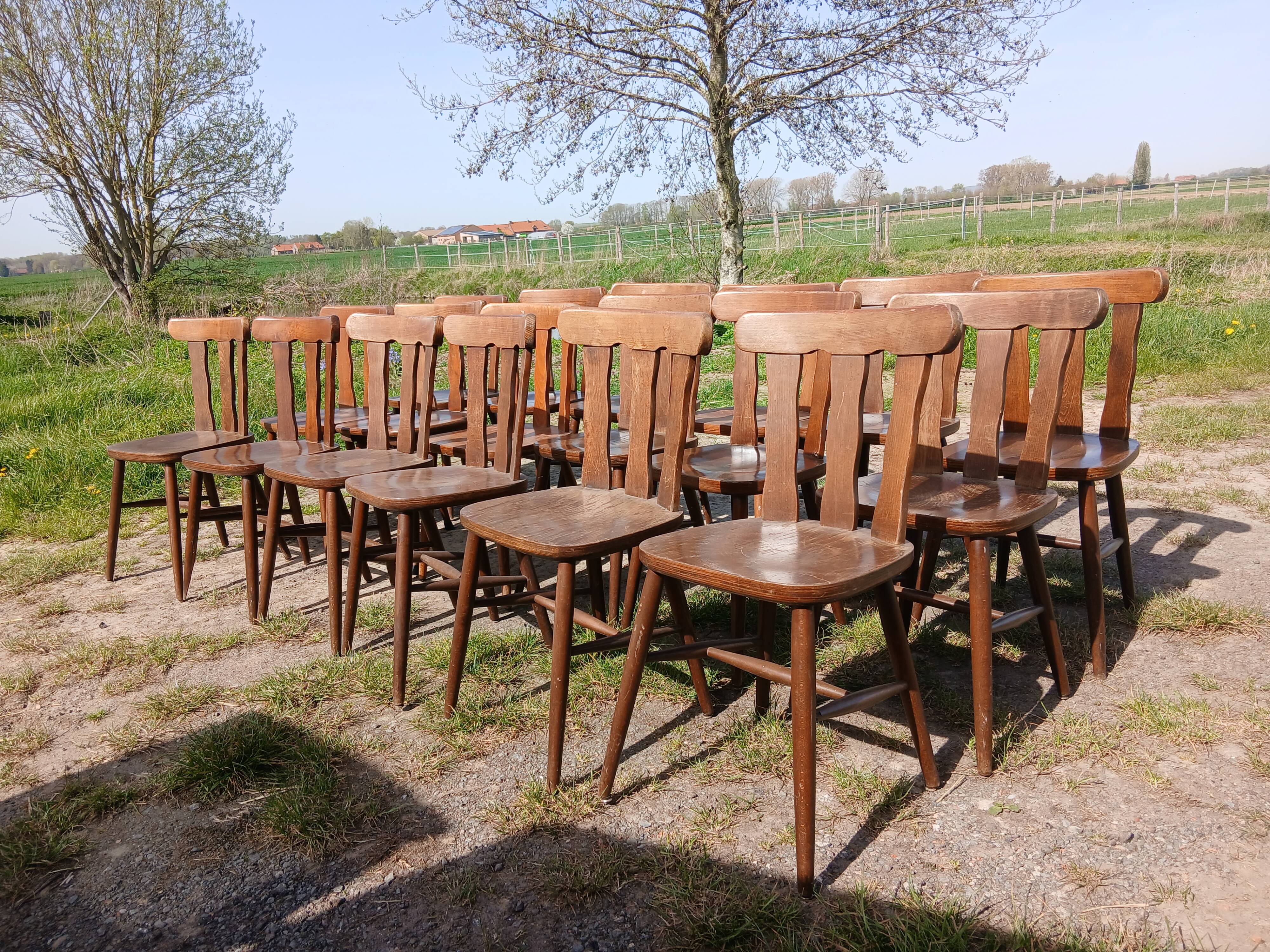 18 bistro chairs