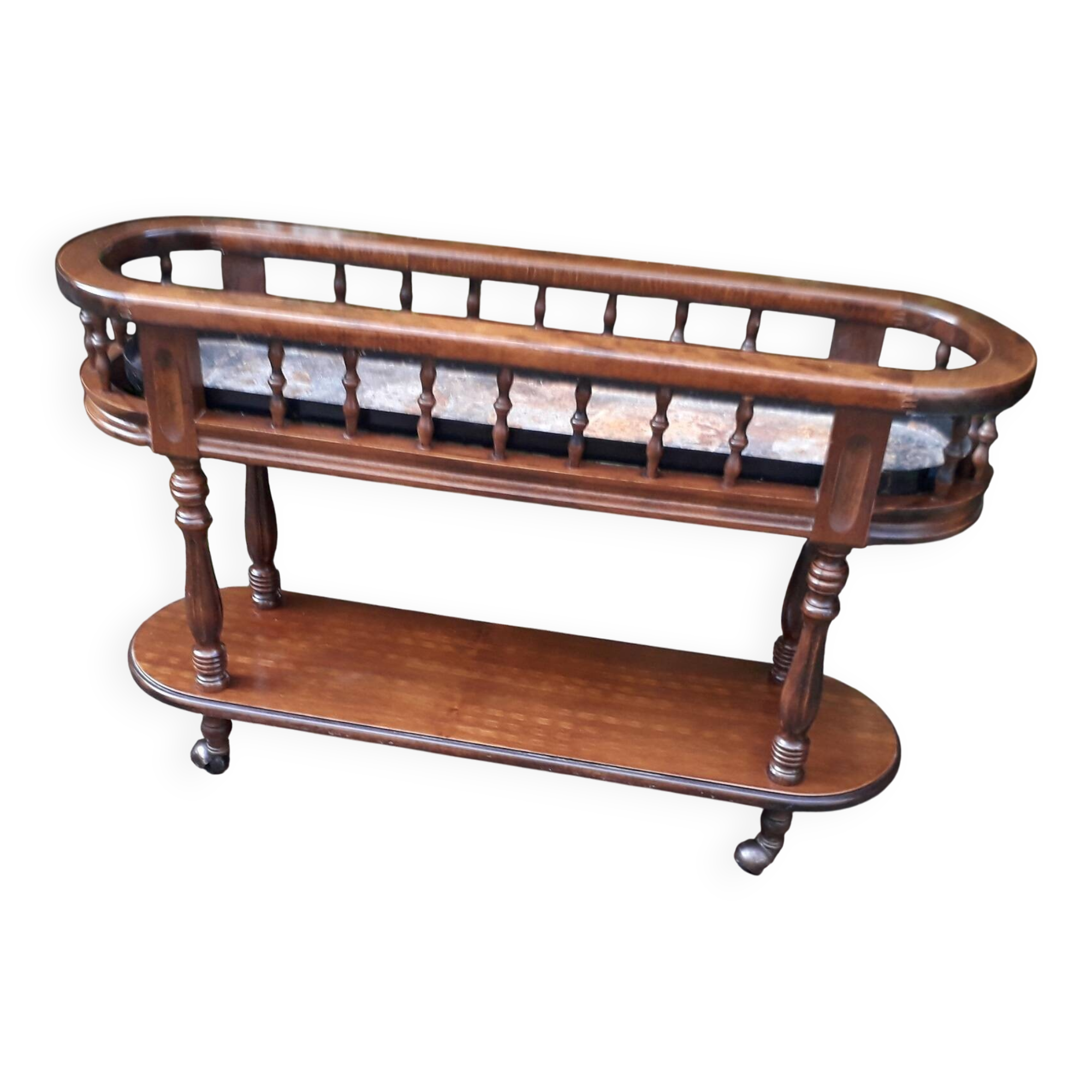 Wooden planter on stand