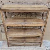 Ancien rack - étagère en teck birman