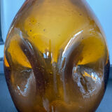 Vintage vase in bubbled glass paste