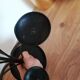 Swedish black candle holder with 9 branches