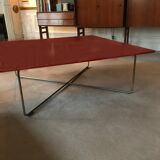 coffee table red lacquer. Model "ORLY" Design Cappellini. 1990