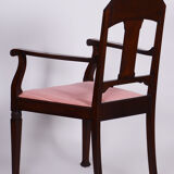 Fauteuil en noyer Art Nouveau restauré, polonais relancé, Autriche, années 1910