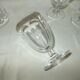 Set of 9 antique stemmed glasses