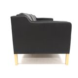 Scandinavian leather sofa "eva", stouby, denmark, 1960