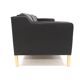 Scandinavian leather sofa "eva", stouby, denmark, 1960