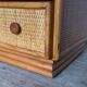 Commode vintage en rotin et bambou