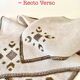 6 linen cotton napkins, embroidered decoration