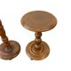 Vintage round wooden side table / guéridon / support