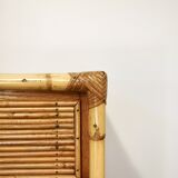 Rattan and bamboo chest of drawers