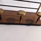 Wall coat rack gilded brass and formica 1960 vintage