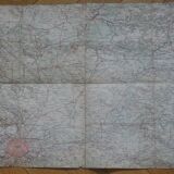 Old map of Paris, Beauvais, Soissons, Montmirail