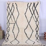 Handmade wool Berber rug 250x150 cm
