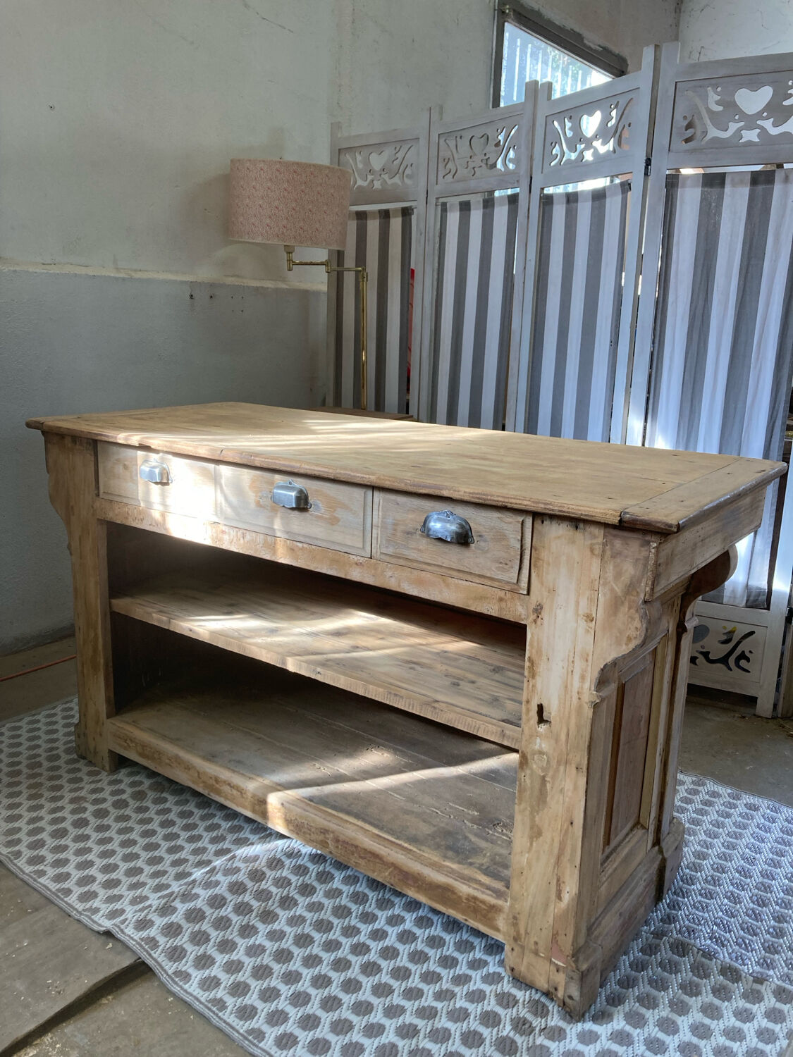 Restored antique trade counter