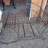 Paire de fauteuils metal