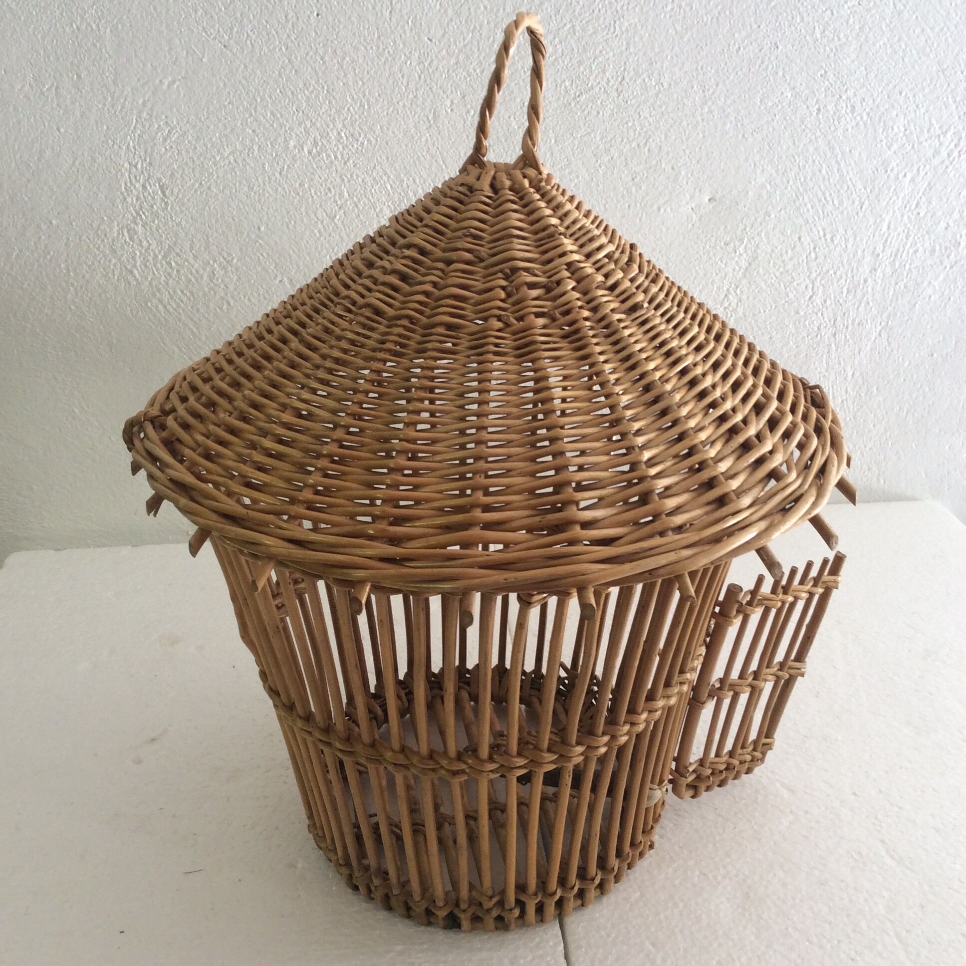 Rattan bird cage