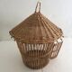 Cage à oiseaux en rotin