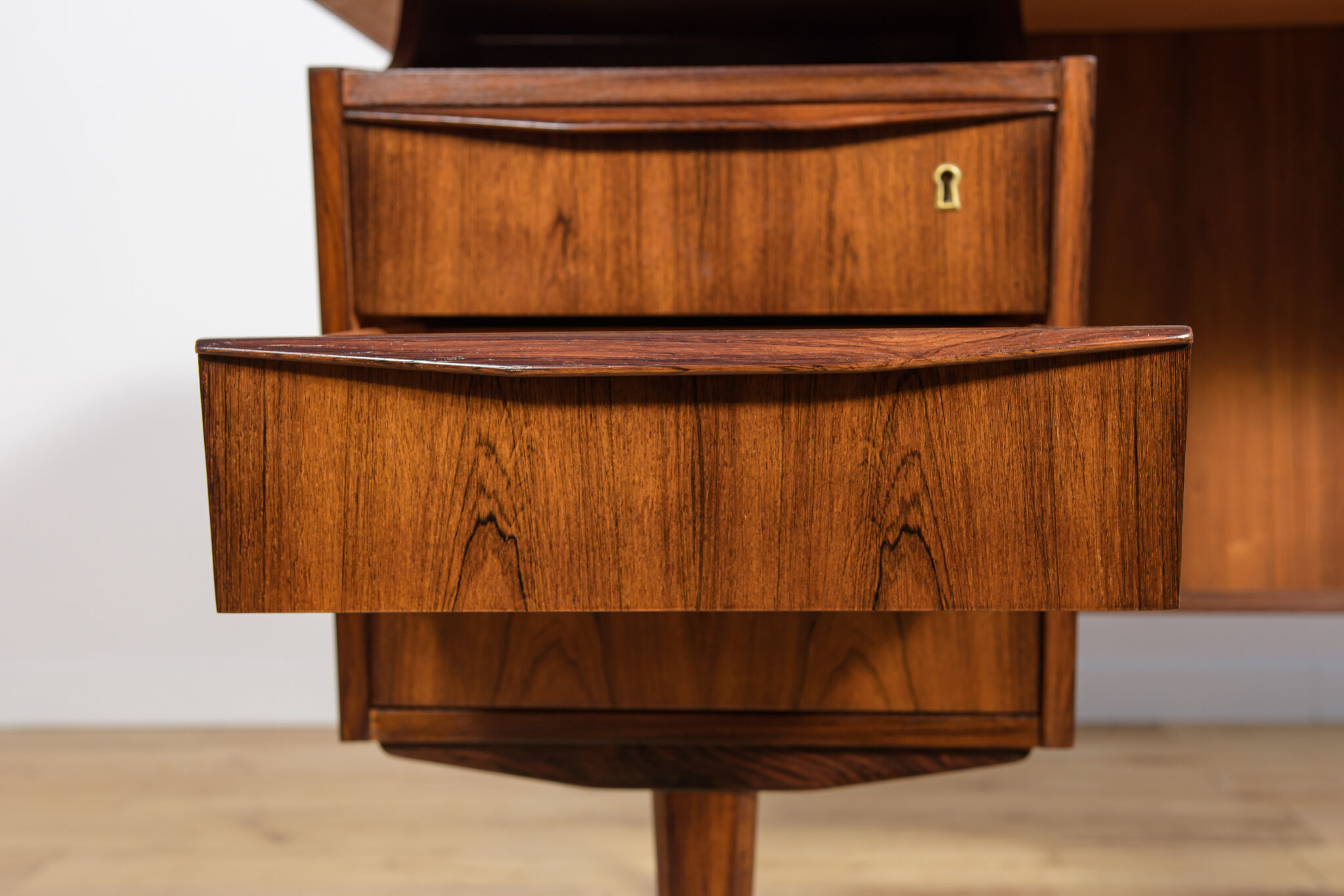 Mid-century freestanding rosewood desk, Denmark, 1960s