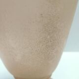 Peach Pink and White Scavo Glass Amphora Vase attr. to Seguso, Italy