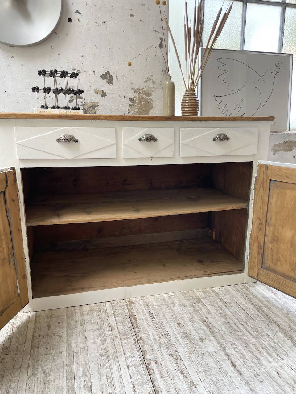 White patina sideboard craft furniture