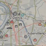 Old school map France/Paris No.48 Hatier edition