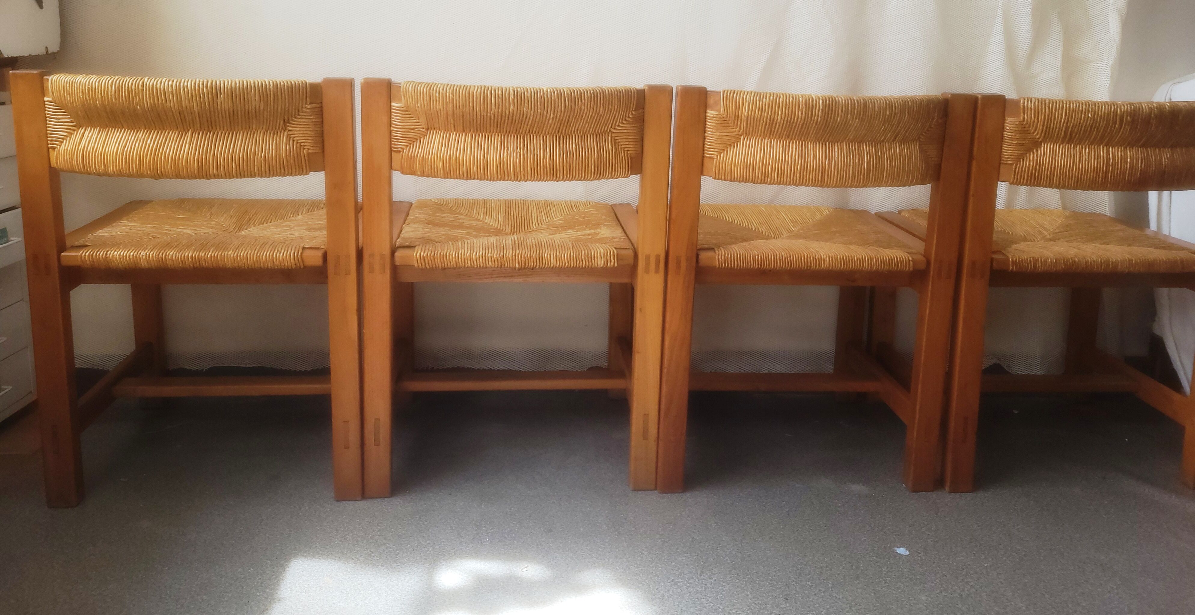 Series of 4 elm chairs and mulched back house revival
