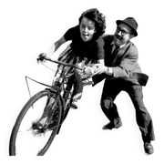 Photograph, “The young girl with a bicycle”, 1959 / Homage to Robert Doisneau