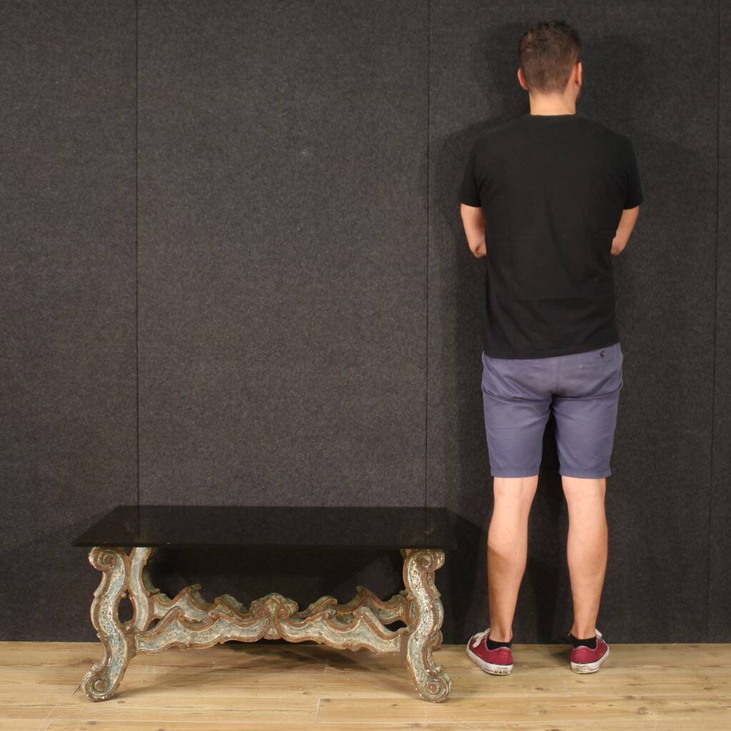 1960s lacquered wood coffee table