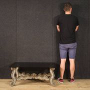 Table basse en bois laqué des années 1960