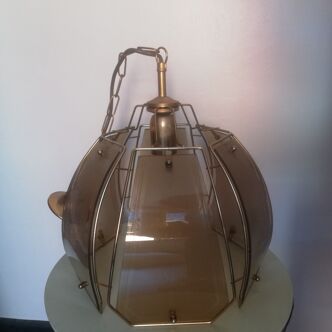 Art deco glass pendant light