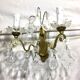 Pair of bronze sconces and crystal tassels 2 lights louis xv style