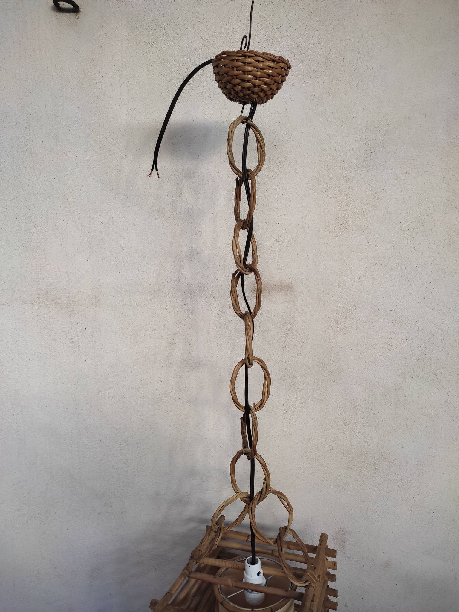 Suspension en rotin