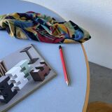 80s round beech table