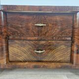 Art Decò console in mahogany burl