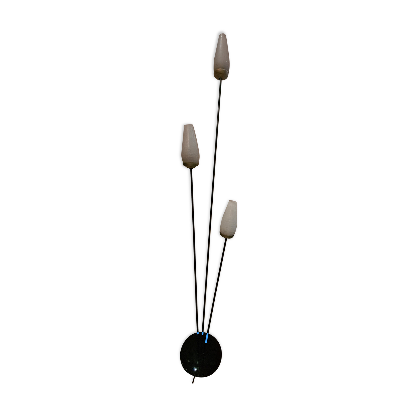 Floor lamp 1960 has 75 style lunel , arlus unsigned 3 branches 1m50 x 60cm