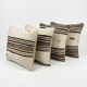 Set of 4 vintage kilim cushion covers 58x58 cm