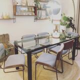 4 Scandinavian walnut chairs, 1970