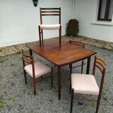 Table et chaises palissandre