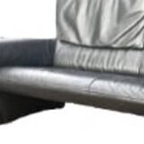 High end black leather sofa, De Sede sofa
