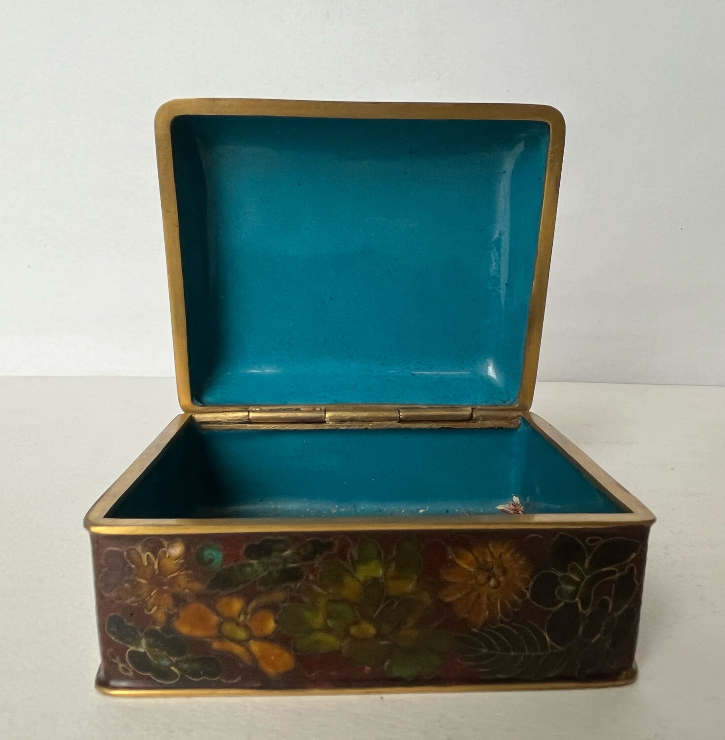 Cloisonned enamel box