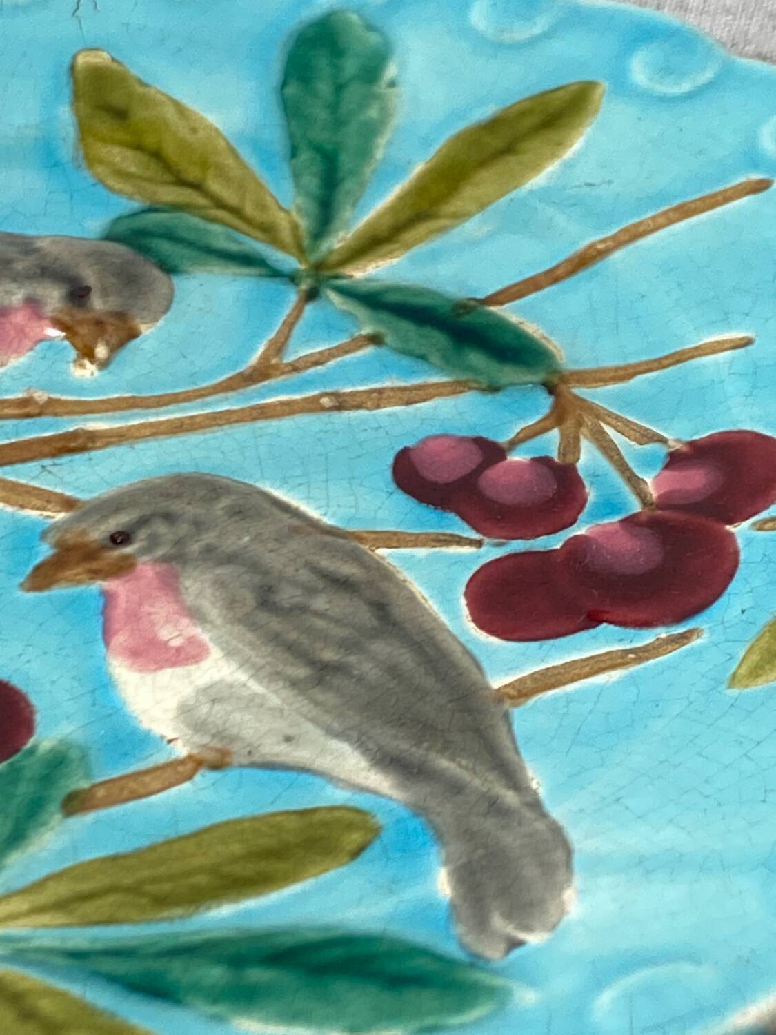 Sarreguemines majolica plates