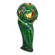 ‘Head’ sculpture lamp, glazed ceramic, vintage, Poland, 20th century