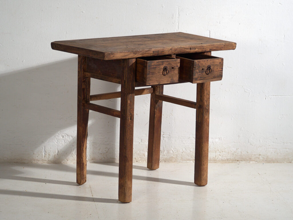 Console ancienne en bois d'orme – Chine, vers 1920
