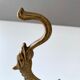 Vintage coat hook, brass wall hook dragon head