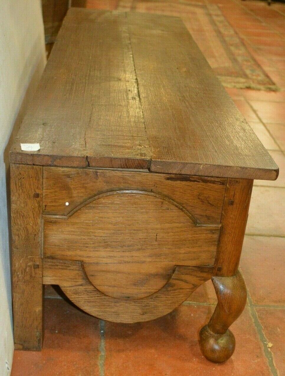 Oak chest bench