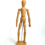 Wooden articulated puppet