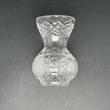 Small vase in chiseled worked glass