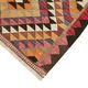 Turkish Handwoven Vintage Herki Kilim 90 cm x 332 cm