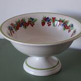 Large ceramic fruit bowl with red fruits