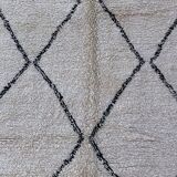 Beni Ourain Moroccan rug white - 296 x 200 cm